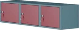 Zeige Details für 3 Schliessfachwürfel horizontal, 350x1200x450 mm HxBxT Bild von 3 Schliessfachwürfel horizontal, 350x1200x450 mm HxBxT