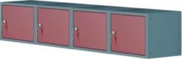 Zeige Details für 4 Schliessfachwürfel horizontal, 350x1600x450 mm HxBxT Bild von 4 Schliessfachwürfel horizontal, 350x1600x450 mm HxBxT