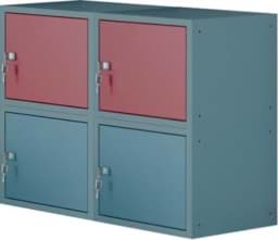 Zeige Details für 4 Schliessfachwürfel 2 x horiz., 2 x vert., 700x800x450 mm HxBxT Bild von 4 Schliessfachwürfel 2 x horiz., 2 x vert., 700x800x450 mm HxBxT
