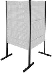 Zeige Details für Trennwand mit Lochplatten, Doppelfeld 90° Winkel, Länge 1000 / 1000 mm Bild von Trennwand mit Lochplatten, Doppelfeld 90° Winkel, Länge 1000 / 1000 mm