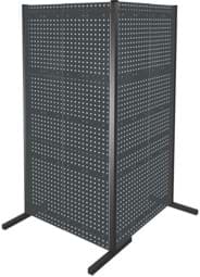 Zeige Details für Trennwand mit Lochplatten, Doppelfeld 90° Winkel, Länge 1000 / 1000 mm Bild von Trennwand mit Lochplatten, Doppelfeld 90° Winkel, Länge 1000 / 1000 mm