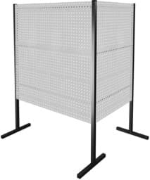 Zeige Details für Trennwand mit Lochplatten, Doppelfeld 90° Winkel, Länge 1000 / 1500 mm Bild von Trennwand mit Lochplatten, Doppelfeld 90° Winkel, Länge 1000 / 1500 mm