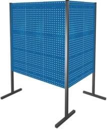 Zeige Details für Trennwand mit Lochplatten, Doppelfeld 90° Winkel, Länge 1000 / 1500 mm Bild von Trennwand mit Lochplatten, Doppelfeld 90° Winkel, Länge 1000 / 1500 mm