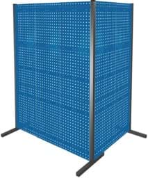 Zeige Details für Trennwand mit Lochplatten, Doppelfeld 90° Winkel, Länge 1000 / 1500 mm Bild von Trennwand mit Lochplatten, Doppelfeld 90° Winkel, Länge 1000 / 1500 mm