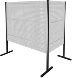 Zeige Details für Trennwand mit Lochplatten, Doppelfeld 90° Winkel, Länge 1000 / 2000 mm Bild von Trennwand mit Lochplatten, Doppelfeld 90° Winkel, Länge 1000 / 2000 mm
