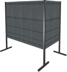 Zeige Details für Trennwand mit Lochplatten, Doppelfeld 90° Winkel, Länge 1000 / 2000 mm Bild von Trennwand mit Lochplatten, Doppelfeld 90° Winkel, Länge 1000 / 2000 mm