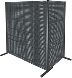 Zeige Details für Trennwand mit Lochplatten, Doppelfeld 90° Winkel, Länge 1000 / 2000 mm Bild von Trennwand mit Lochplatten, Doppelfeld 90° Winkel, Länge 1000 / 2000 mm