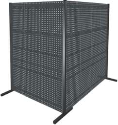 Zeige Details für Trennwand mit Lochplatten, Doppelfeld 90° Winkel, Länge 1500 / 2000 mm Bild von Trennwand mit Lochplatten, Doppelfeld 90° Winkel, Länge 1500 / 2000 mm