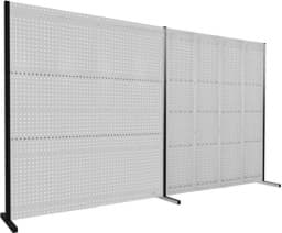 Zeige Details für Werkzeugwand mit Loch- /Schlitzplatten, Doppelfeld gerade, Länge 2000 / 2000 mm Bild von Werkzeugwand mit Loch- /Schlitzplatten, Doppelfeld gerade, Länge 2000 / 2000 mm