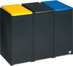 Zeige Details für Wertstoffsammelsystem 3-fach WSS 40 Liter für 60 Liter Säcke, anthrazit Bild von Wertstoffsammelsystem 3-fach WSS 40 Liter für 60 Liter Säcke, anthrazit
