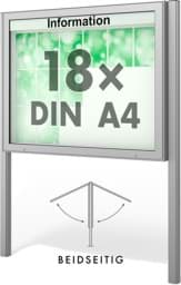Zeige Details für Doppel-Schaukasten Plenum 1390x1130x210 mm BxHxT, mit Ständer Bild von Doppel-Schaukasten Plenum 1390x1130x210 mm BxHxT, mit Ständer