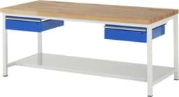 Zeige Details für Werkbank verstellbare Höhe, B 2000xT 900xH 840-1040mm, Buche-Massiv-Platte 40mm Bild von Werkbank verstellbare Höhe, B 2000xT 900xH 840-1040mm, Buche-Massiv-Platte 40mm