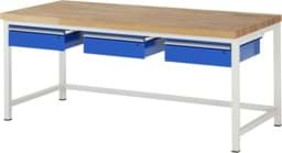 Zeige Details für Werkbank Modell 8003, B 2000xT 900xH 840-1040mm, Buche-Massiv-Platte 40mm Bild von Werkbank Modell 8003, B 2000xT 900xH 840-1040mm, Buche-Massiv-Platte 40mm