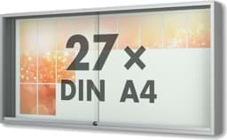 Zeige Details für Schaukasten Fortis 2030x1010x210 mm BxHxT Bild von Schaukasten Fortis 2030x1010x210 mm BxHxT