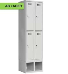 Zeige Details für Garderobenschrank auf Schuhfach, 2 Abteile ab Lager Bild von Garderobenschrank auf Schuhfach, 2 Abteile ab Lager