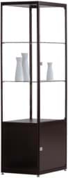 Zeige Details für Säulenvitrine mit Staufach 1820x500x500 mm HxBxT Bild von Säulenvitrine mit Staufach 1820x500x500 mm HxBxT