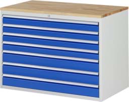 Zeige Details für Schubladenschrank Modell XXL5.17, 1145 x 650 x 825 mm LxTxH Bild von Schubladenschrank Modell XXL5.17, 1145 x 650 x 825 mm LxTxH