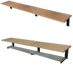 Zeige Details für Wandsitzbank Länge 2000 mm, Tiefe 380 mm Bild von Wandsitzbank Länge 2000 mm, Tiefe 380 mm