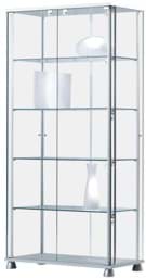 Zeige Details für Ganzglasvitrine 1760x830x430 mm HxBxT Bild von Ganzglasvitrine 1760x830x430 mm HxBxT
