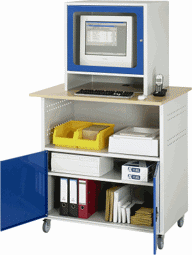 Bild von Computer-Tisch - Modell 1022, B 1100 x T 800 x H 1100/1810 mm
