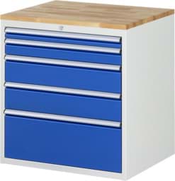 Zeige Details für Schubladenschrank Modell XL5.2, 825 x 770 x 650 mm HxBxT Bild von Schubladenschrank Modell XL5.2, 825 x 770 x 650 mm HxBxT