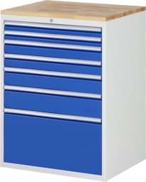 Zeige Details für Schubladenschrank Modell XL7.9, 1035 x 770 x 650 mm HxBxT Bild von Schubladenschrank Modell XL7.9, 1035 x 770 x 650 mm HxBxT