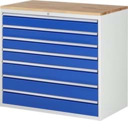 Zeige Details für Schubladenschrank Modell XXL7.10, 1035x1145x650mm HxBxT Bild von Schubladenschrank Modell XXL7.10, 1035x1145x650mm HxBxT