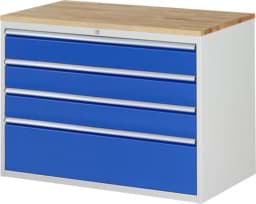 Zeige Details für Schubladenschrank Modell XXL5.3, 825x1145x650mm HxBxT Bild von Schubladenschrank Modell XXL5.3, 825x1145x650mm HxBxT