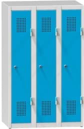 Zeige Details für Garderobenschrank, 3 Abteile mit 300 mm Abteilbreite, Höhe 1200 mm Bild von Garderobenschrank, 3 Abteile mit 300 mm Abteilbreite, Höhe 1200 mm