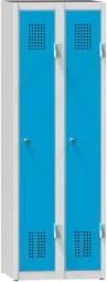 Zeige Details für Garderobenschrank, 2 Abteile mit 300 mm Abteilbreite, Höhe 1500 mm Bild von Garderobenschrank, 2 Abteile mit 300 mm Abteilbreite, Höhe 1500 mm