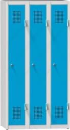 Zeige Details für Garderobenschrank, 3 Abteile mit 300 mm Abteilbreite, Höhe 1500 mm Bild von Garderobenschrank, 3 Abteile mit 300 mm Abteilbreite, Höhe 1500 mm