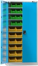 Zeige Details für Werkstattschrank mit Türen und Behälter 1950x950x400 mm HxBxT UK1-B21 Bild von Werkstattschrank mit Türen und Behälter 1950x950x400 mm HxBxT UK1-B21