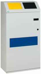 Zeige Details für Wertstoffsammelstation WSS 115 3-Fach Korpus Lichtgrau, Einwurfklappen gelb, anthrazit, blau Bild von Wertstoffsammelstation WSS 115 3-Fach Korpus Lichtgrau, Einwurfklappen gelb, anthrazit, blau