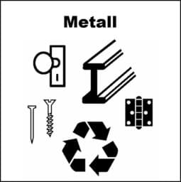 Zeige Details für Logo Etikette für Metallabfälle Bild von Logo Etikette für Metallabfälle