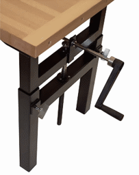 Zeige Details für Höhenverstellung für Hobelbänke mit Kurbel Bild von Höhenverstellung für Hobelbänke mit Kurbel