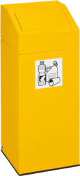 Zeige Details für WS 76 L, Farbe RAL 1023 gelb für Wertstoffe, für 110 Liter Säcke Bild von WS 76 L, Farbe RAL 1023 gelb für Wertstoffe, für 110 Liter Säcke