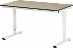 Zeige Details für Arbeitstisch Serie RHE, B 1500 x T 800 x H 740-1040 mm, MDF-Platte 22 mm Bild von Arbeitstisch Serie RHE, B 1500 x T 800 x H 740-1040 mm, MDF-Platte 22 mm
