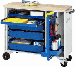 Zeige Details für Werkzeugwagen, B 1025 x T 400 x H 860 mm Bild von Werkzeugwagen, B 1025 x T 400 x H 860 mm