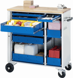 Zeige Details für Werkzeugwagen, B 1025 x T 520 x H 1080 mm Bild von Werkzeugwagen, B 1025 x T 520 x H 1080 mm