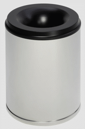 Zeige Details für Papierkorb edelstahl feuerfest selbstlöschend, 80 Liter
 Bild von Papierkorb edelstahl feuerfest selbstlöschend, 80 Liter