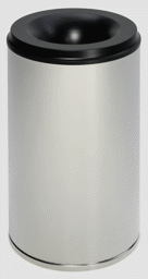 Zeige Details für Papierkorb edelstahl feuerfest selbstlöschend, 110 Liter
 Bild von Papierkorb edelstahl feuerfest selbstlöschend, 110 Liter