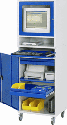 Zeige Details für Computer-Schrank - Modell 66, B 650 x T 520 x H 1860 mm Bild von Computer-Schrank - Modell 66, B 650 x T 520 x H 1860 mm