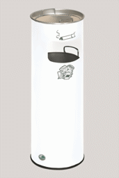 Zeige Details für Abfallsammler-Ascher-Kombination H 66 K, Farbe RAL 9016 verkehrsweiss
 Bild von Abfallsammler-Ascher-Kombination H 66 K, Farbe RAL 9016 verkehrsweiss