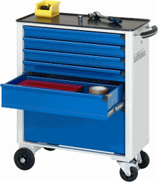 Zeige Details für Werkzeugwagen, B 700 x T 350 x H 860 mm Bild von Werkzeugwagen, B 700 x T 350 x H 860 mm