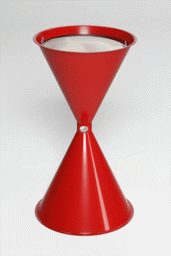 Zeige Details für Standascher feuerrot RAL 3000, für Hallen, Flure, Foyers und Warteräume
 Bild von Standascher feuerrot RAL 3000, für Hallen, Flure, Foyers und Warteräume