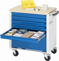Zeige Details für Werkzeugwagen, B 700 x T 500 x H 795 mm Bild von Werkzeugwagen, B 700 x T 500 x H 795 mm