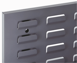 Zeige Details für Schlitzplattenwand 2000x450 mm HxB, RAL 7015 schiefergrau
 Bild von Schlitzplattenwand 2000x450 mm HxB, RAL 7015 schiefergrau