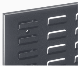 Zeige Details für Schlitzplattenwand 2000x450 mm HxB, RAL 7016 anthrazitgrau
 Bild von Schlitzplattenwand 2000x450 mm HxB, RAL 7016 anthrazitgrau