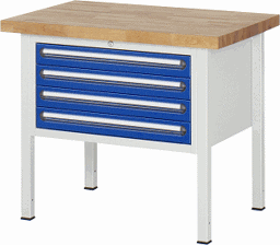 Zeige Details für Werkbank Modell 8233, B 1000xT 900xH 840mm, Buche-Massiv-Platte 40mm Bild von Werkbank Modell 8233, B 1000xT 900xH 840mm, Buche-Massiv-Platte 40mm
