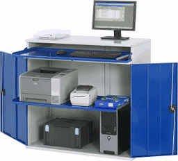 Zeige Details für Computer-Schrank - Modell 60, B 1100 x T 520 x H 1060 mm Bild von Computer-Schrank - Modell 60, B 1100 x T 520 x H 1060 mm